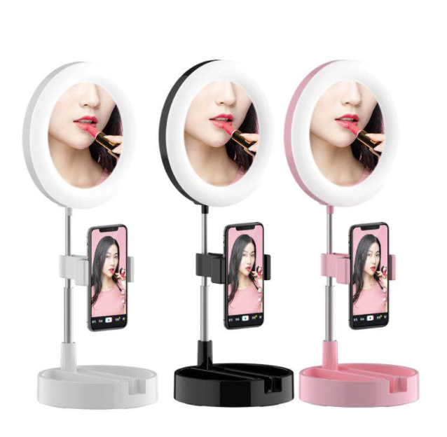 mobile camera stand with ring light