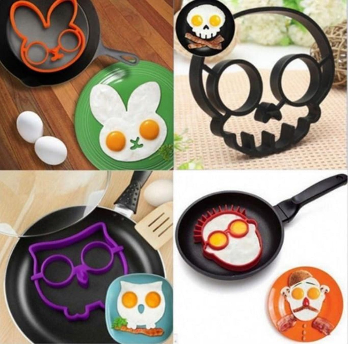 Orange Silicone Bunny Cartoon Fried Egg Mold