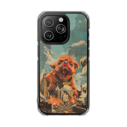 Retro Freak Dog Pookie Magnetic Clear Case for iPhone Series