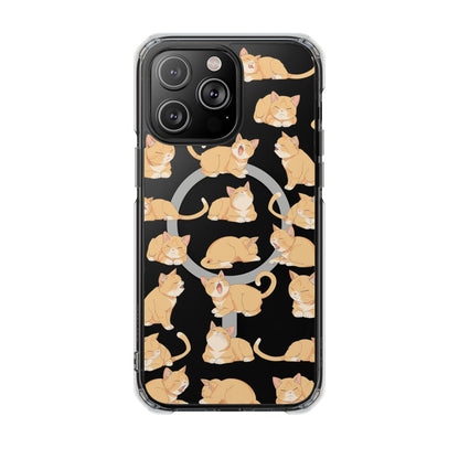 Oneticase Tabby Cats Pattern Magnetic Case for iPhone 14 and 15 series