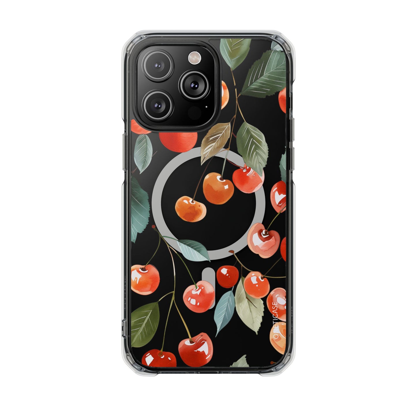 Cute Cherries Magnetic Clear Case for iPhone Series