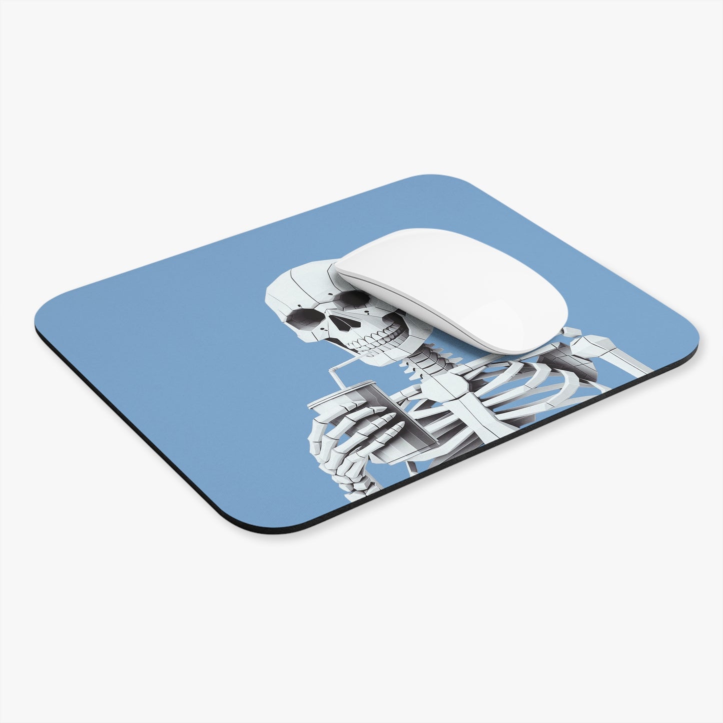 Skeleton Sipster Mouse Pad