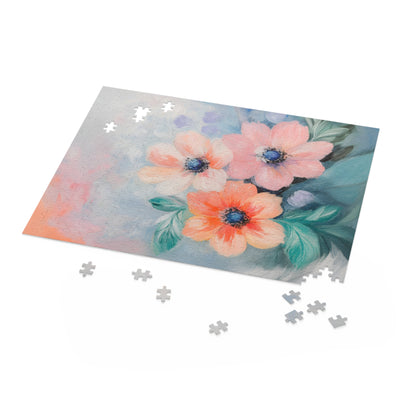 Soft Floral Print Jigsaw Puzzle 500-Piece