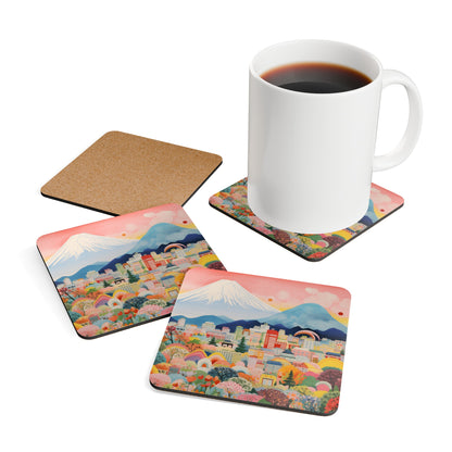 Mount Fuji Skyline Coaster Set (4 PCS)