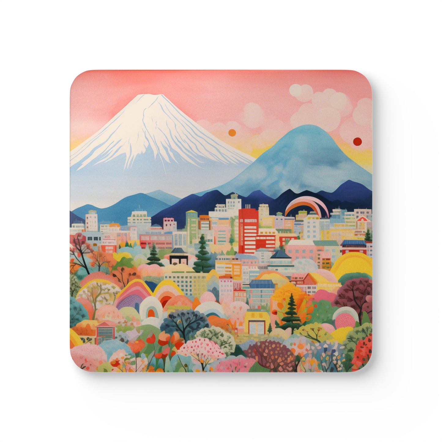 Mount Fuji Skyline Coaster Set (4 PCS)