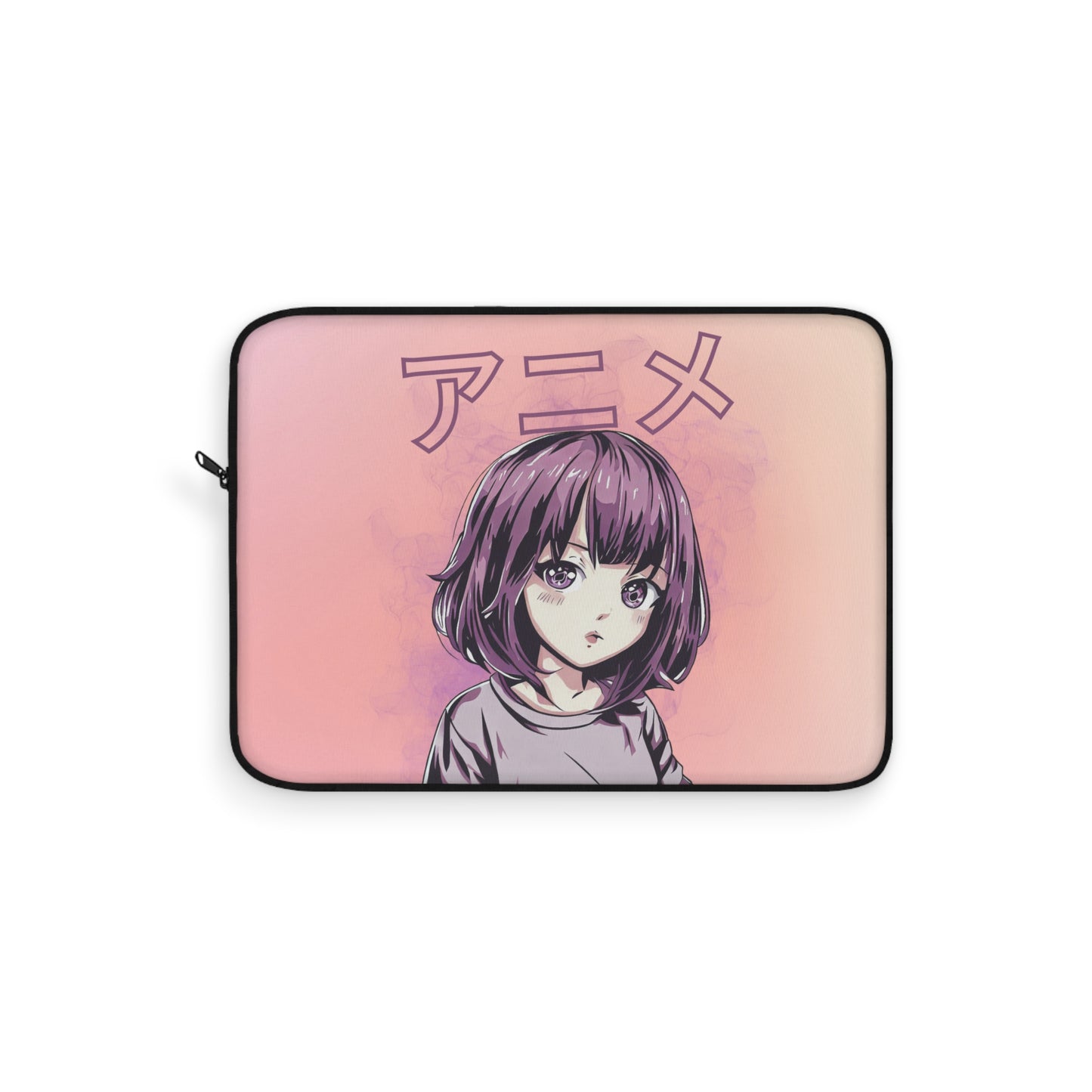 Purple Hair Anime Girl Laptop Sleeve