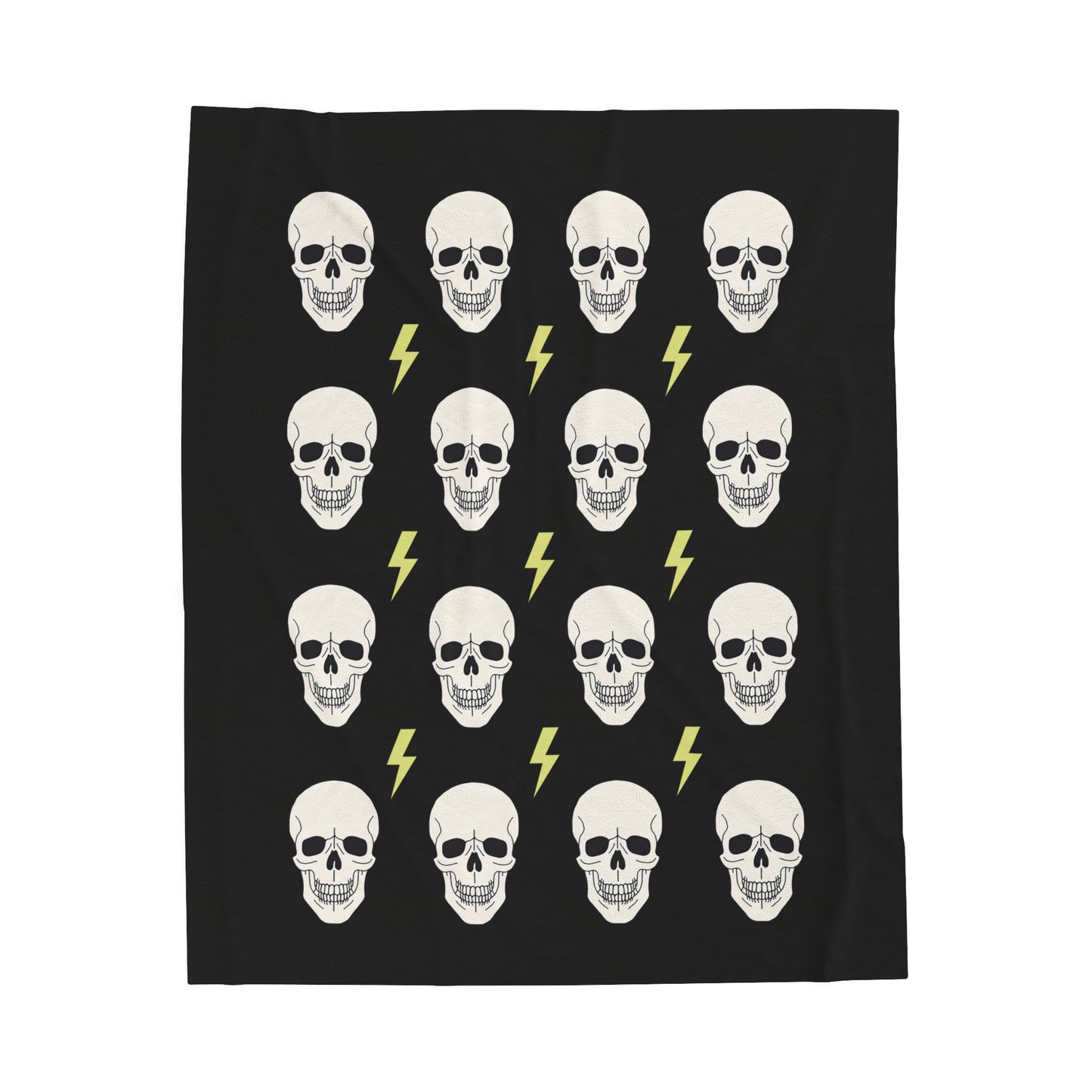 Gothic Skeleton Blanket Plush Throw