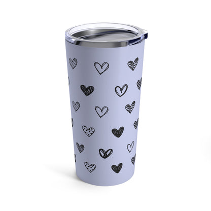 Hearts & Hearts Purple Tumbler 20oz