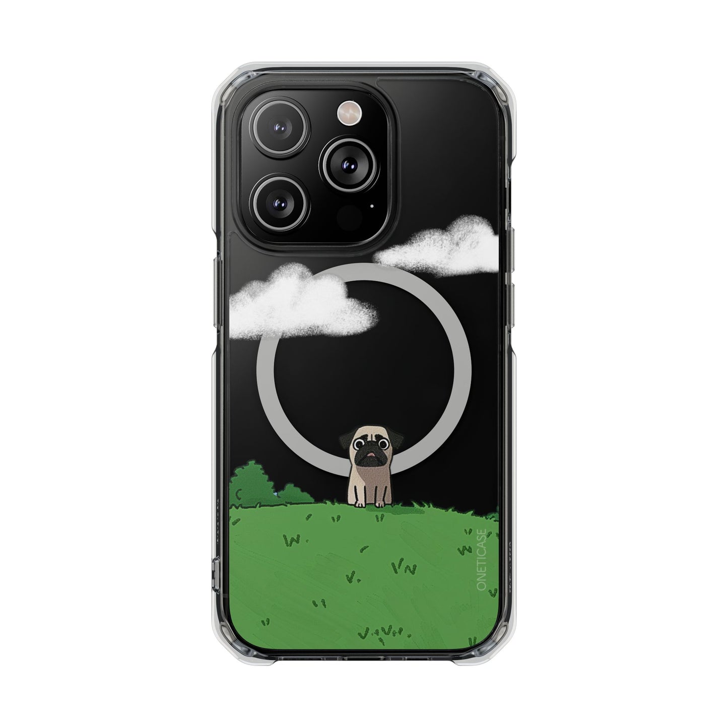 Pug in the Park Magnetic Clear Case for iPhone Series