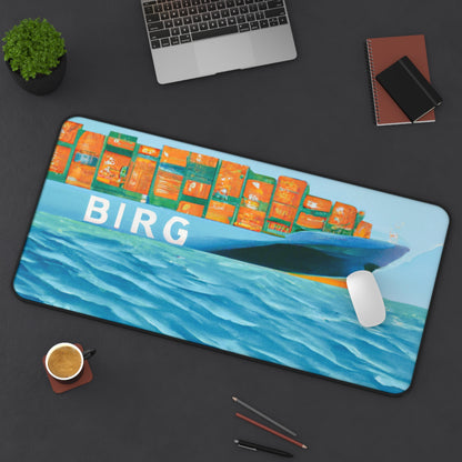 Cargo Ship Art Large Computer Mouse Pad