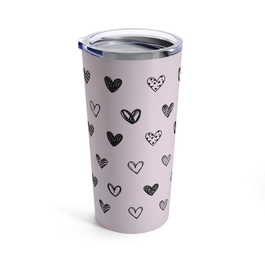 Hearts & Hearts Cat Tumbler 20oz