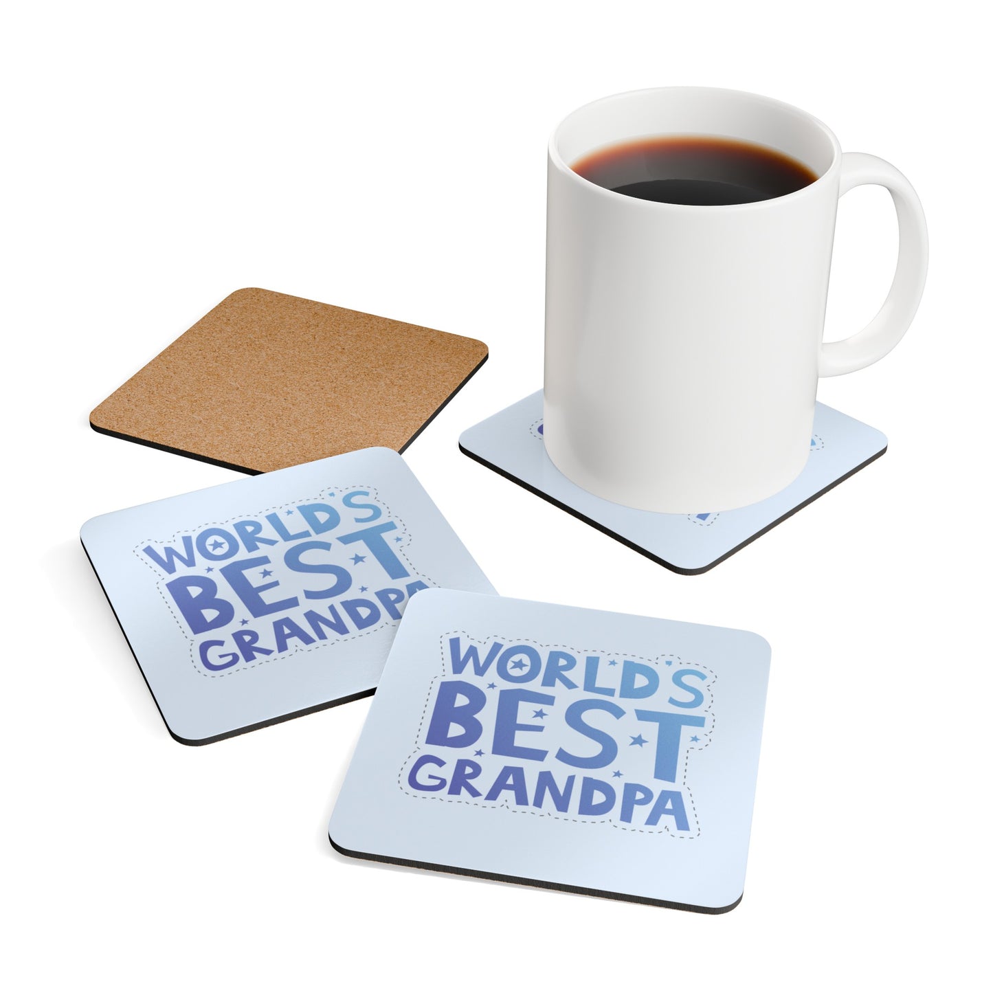 World's Best Grandpa Coaster Set (4 PCS)