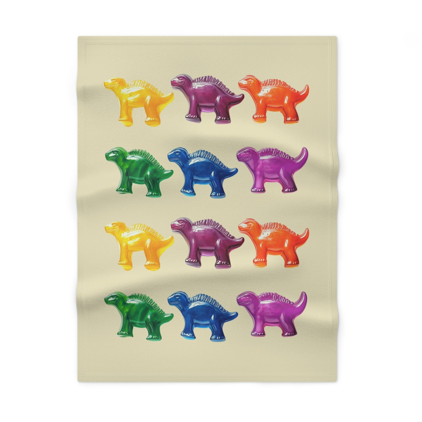 Gummy Dinosaur's Soft Fleece Baby Blanket