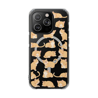 Oneticase Tabby Cats Pattern Magnetic Case for iPhone 14 and 15 series