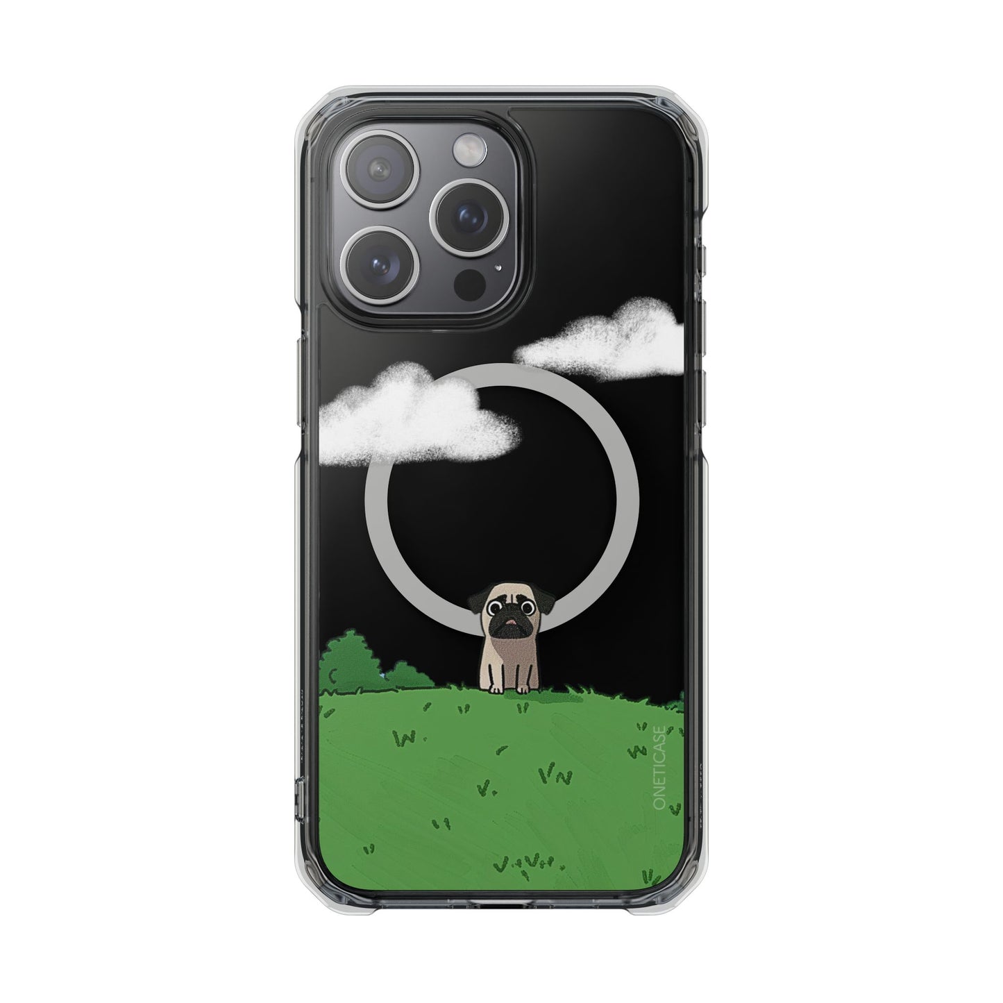 Pug in the Park Magnetic Clear Case for iPhone Series