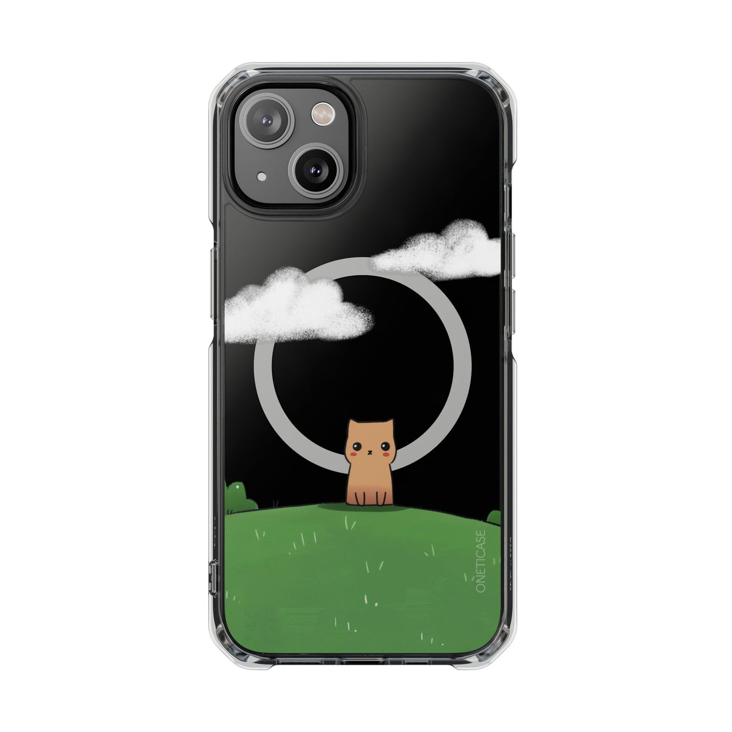 Cat in the Park Magnetic Clear Case for iPhone Series