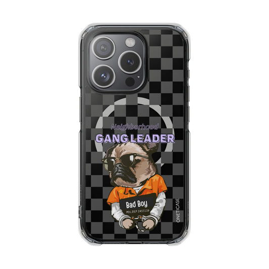 Pug Leader Magnetic Clear Case for iPhone Series