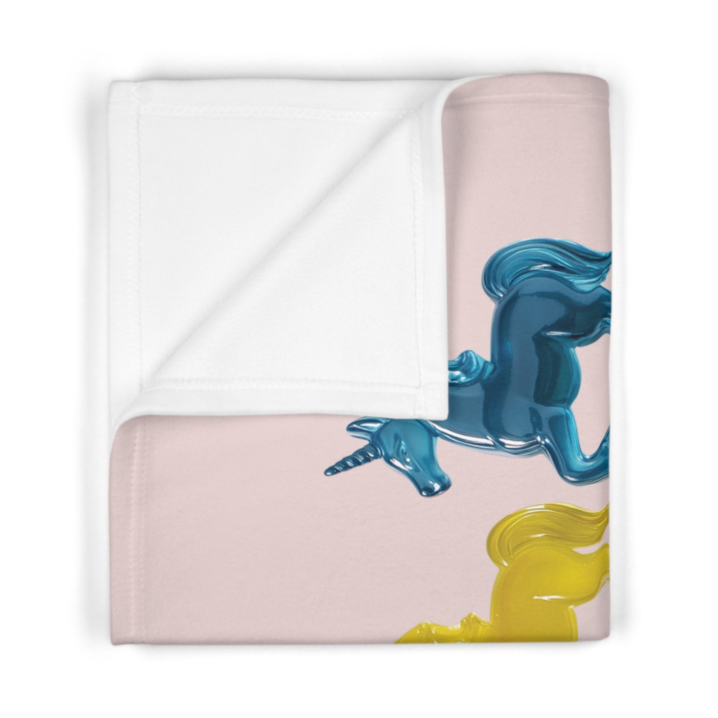 Gummy Unicorns Soft Fleece Baby Blanket