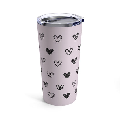 Hearts & Hearts Cat Tumbler 20oz