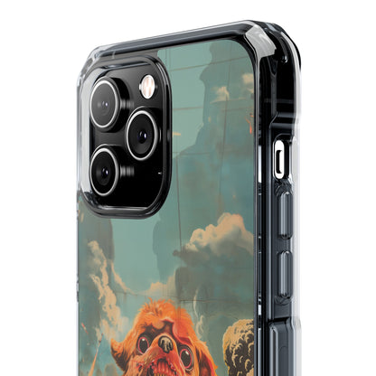 Retro Freak Dog Pookie Magnetic Clear Case for iPhone Series