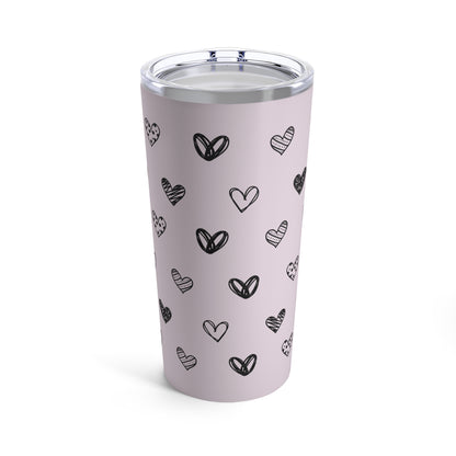 Hearts & Hearts Cat Tumbler 20oz