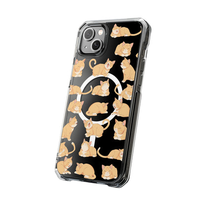 Oneticase Tabby Cats Pattern Magnetic Case for iPhone 14 and 15 series