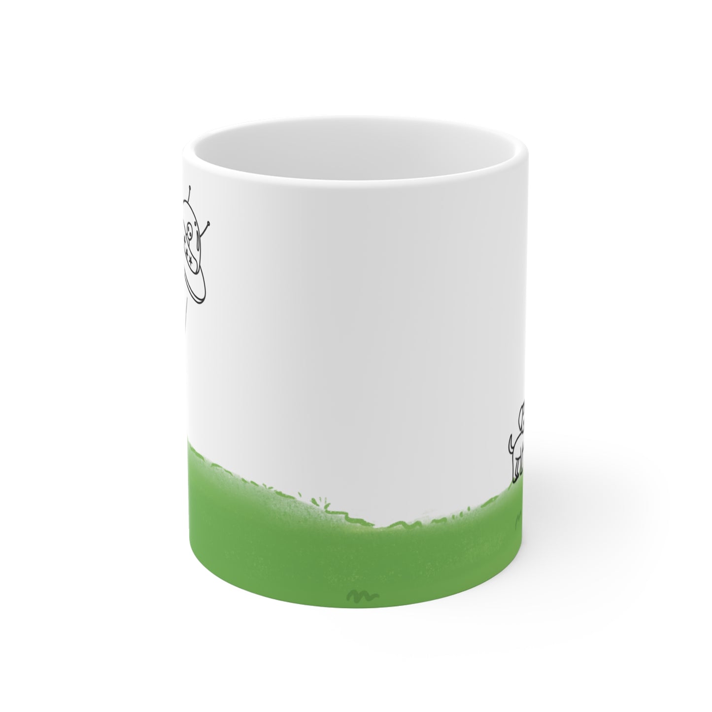 UFO Abducting Dog Mug