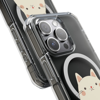 Oneticase Kawaii Chubby Cat Magnetic Case for  iPhone