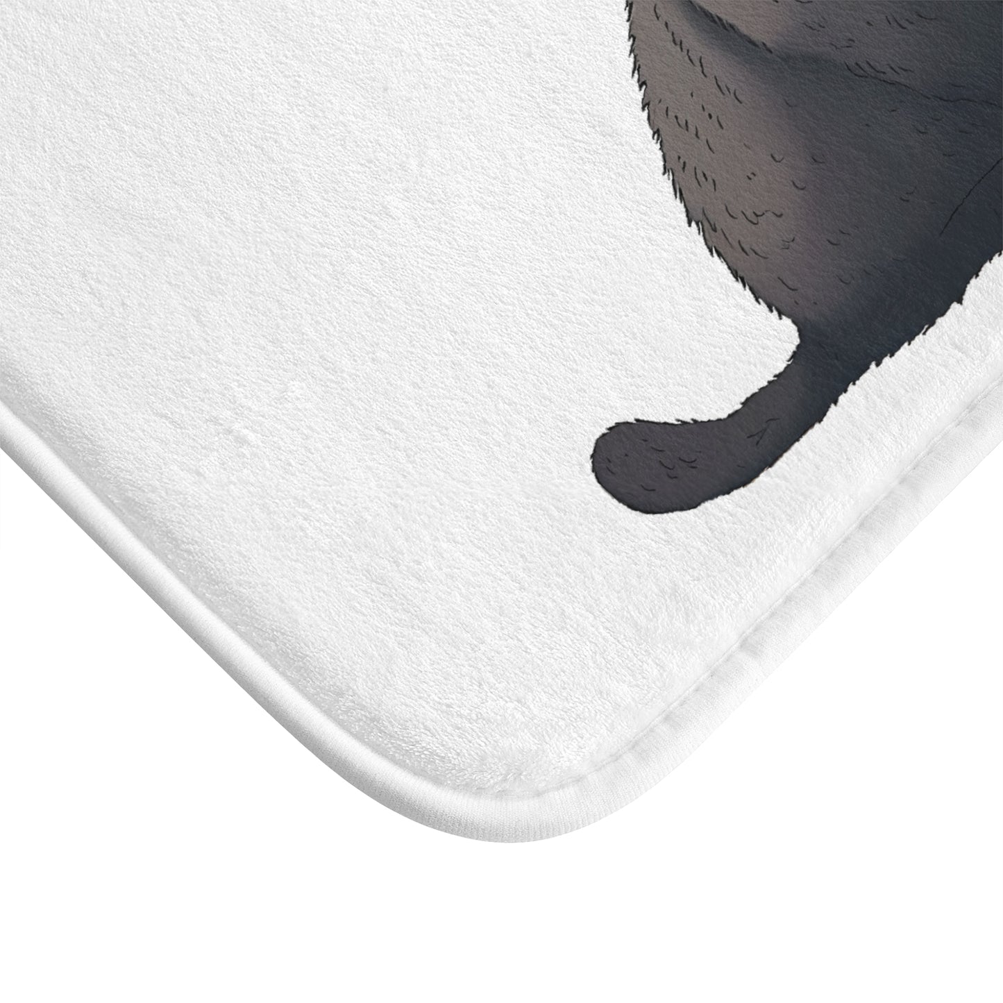 Cute Cartoon Black Cat Bath Mat