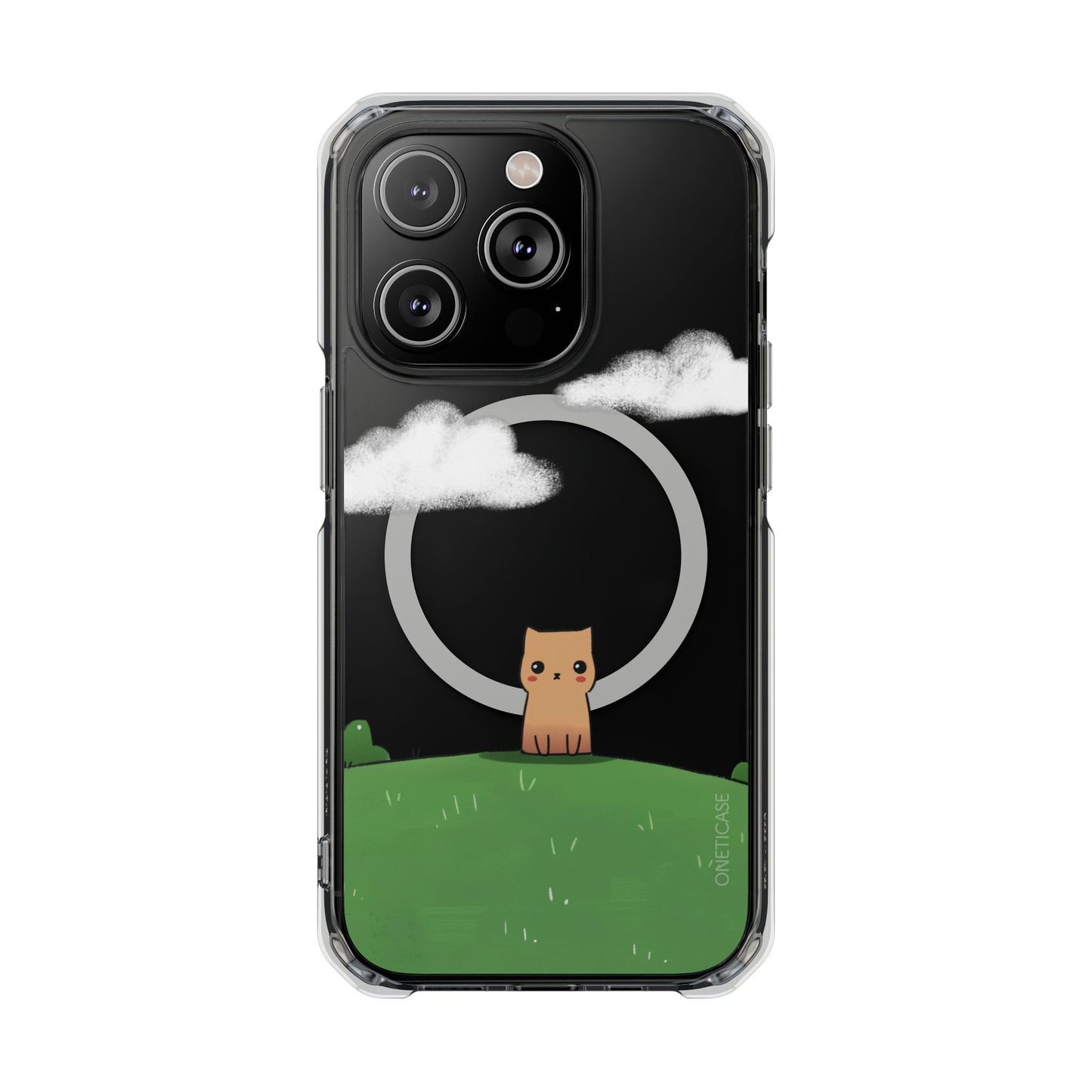 Cat in the Park Magnetic Clear Case for iPhone Series