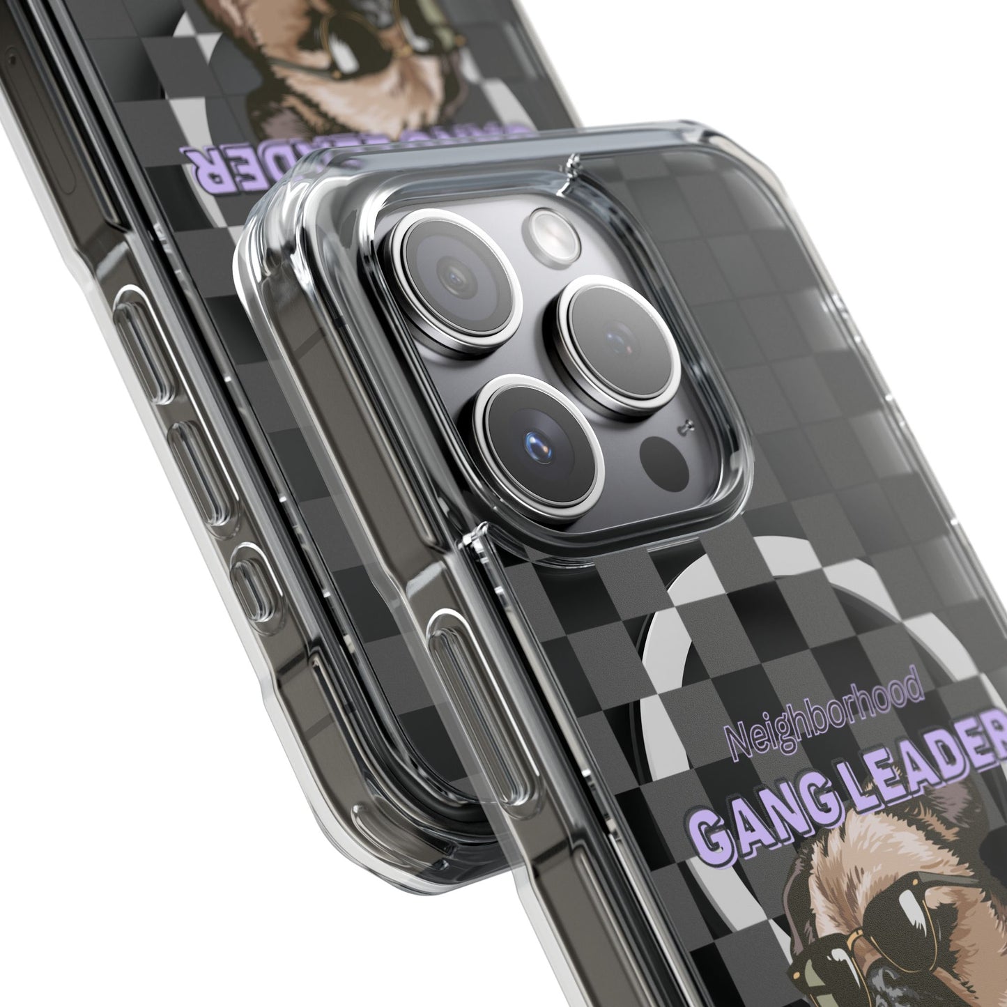 Pug Leader Magnetic Clear Case for iPhone Series