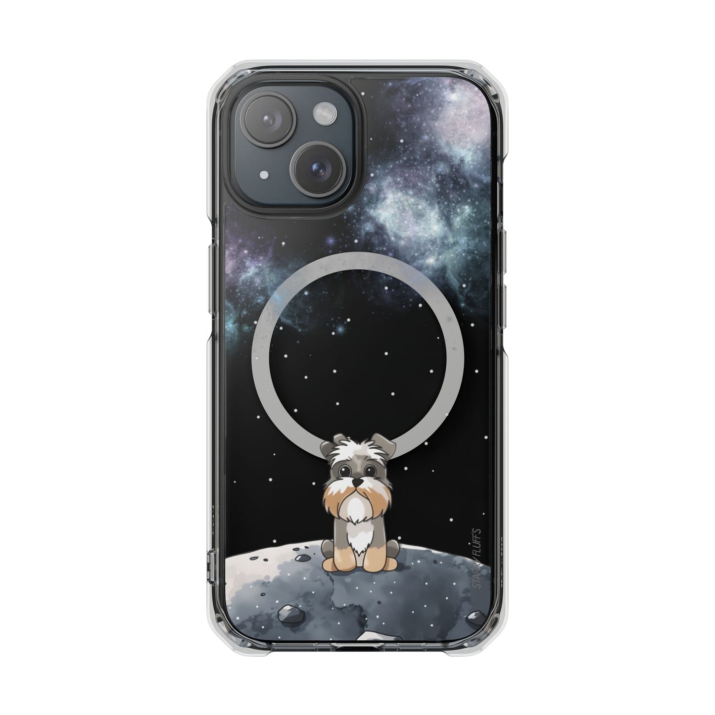 Starry Fluff's - Schnazzy in Space Magnetic Clear Case for iPhone Series