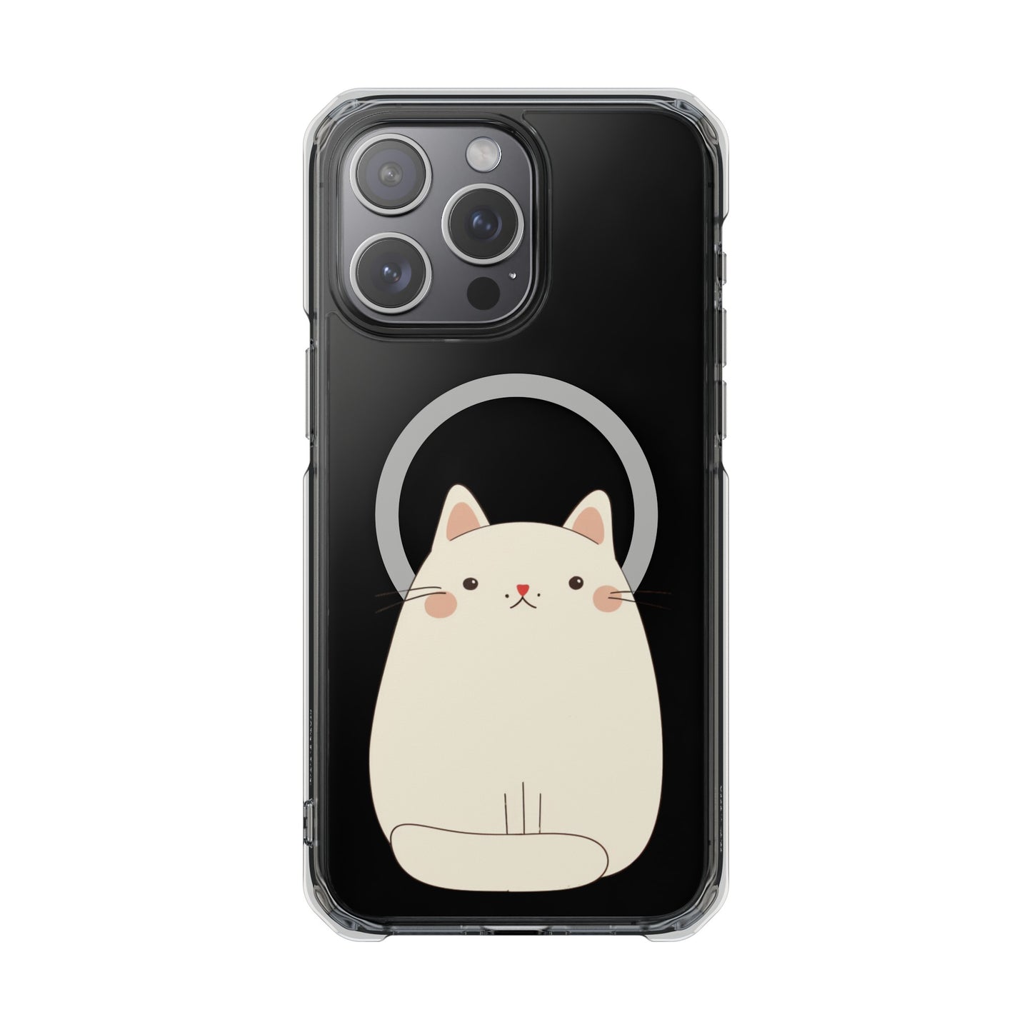 Oneticase Kawaii Chubby Cat Magnetic Case for  iPhone