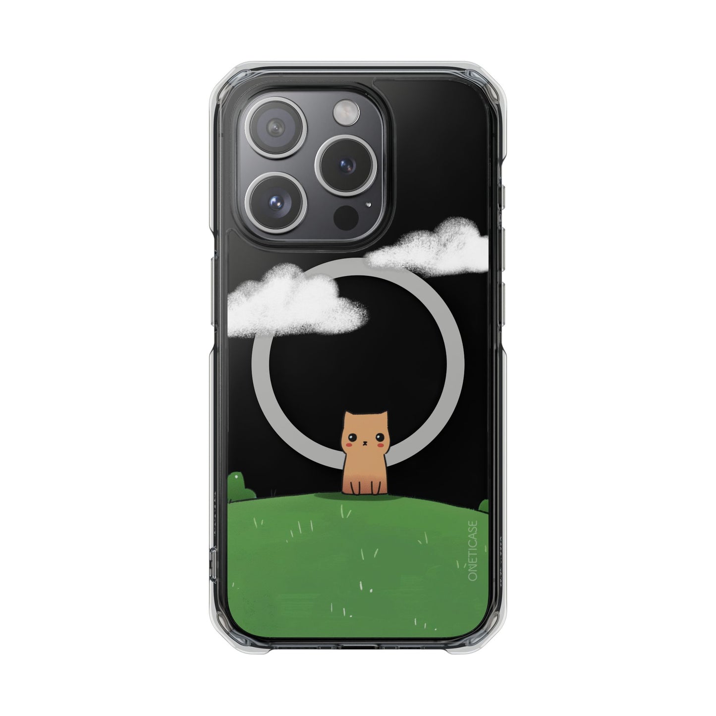 Cat in the Park Magnetic Clear Case for iPhone Series