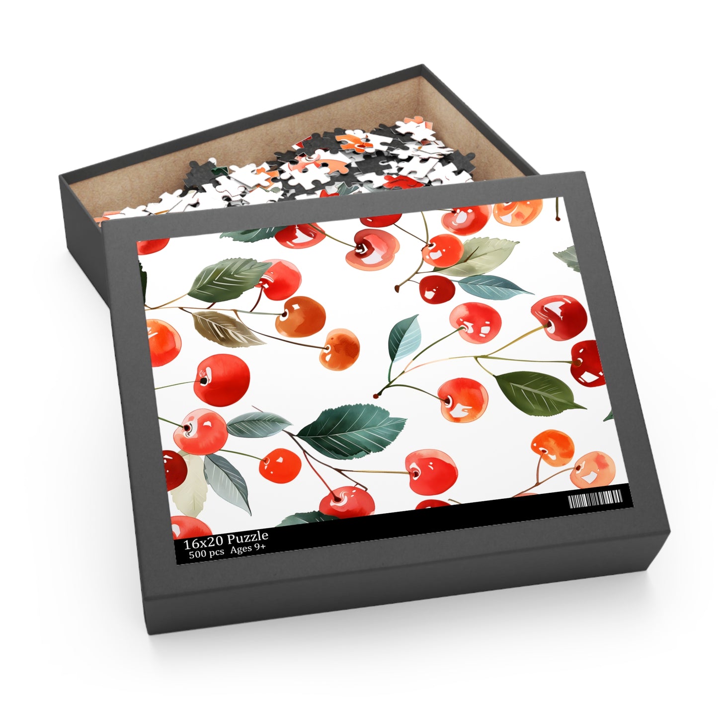 Retro Cherry Print Jigsaw Puzzle 500-Piece