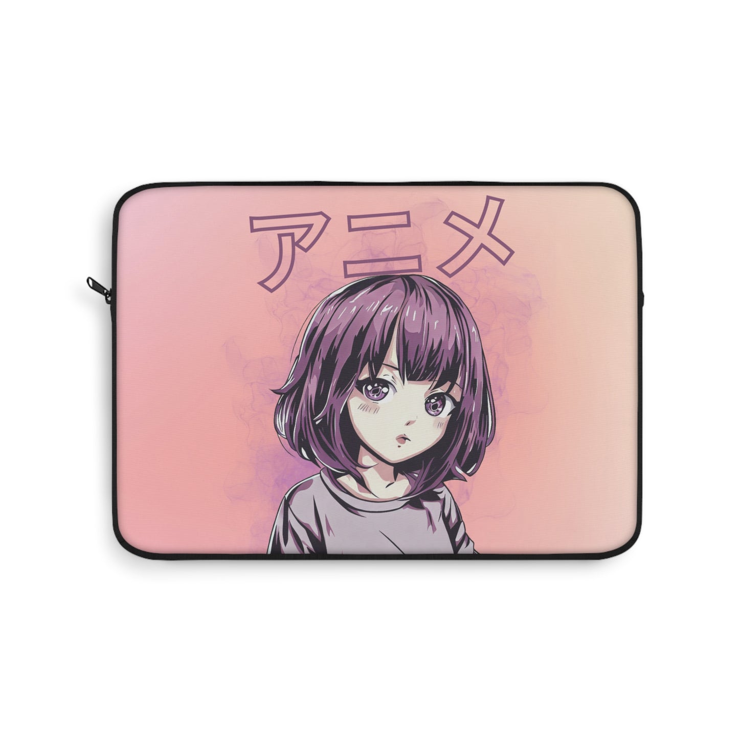 Purple Hair Anime Girl Laptop Sleeve