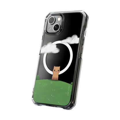 Cat in the Park Magnetic Clear Case for iPhone Series