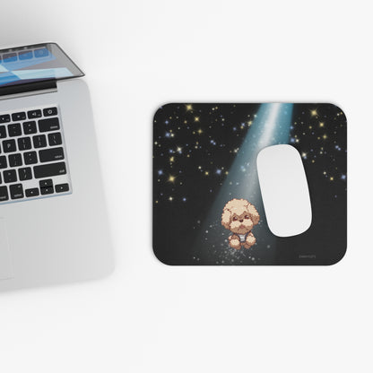 Starry Fluff's - Pookie the Poodle Beaming Mouse Pad