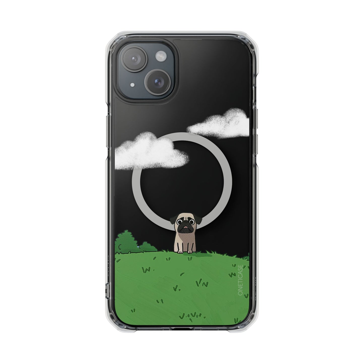 Pug in the Park Magnetic Clear Case for iPhone Series