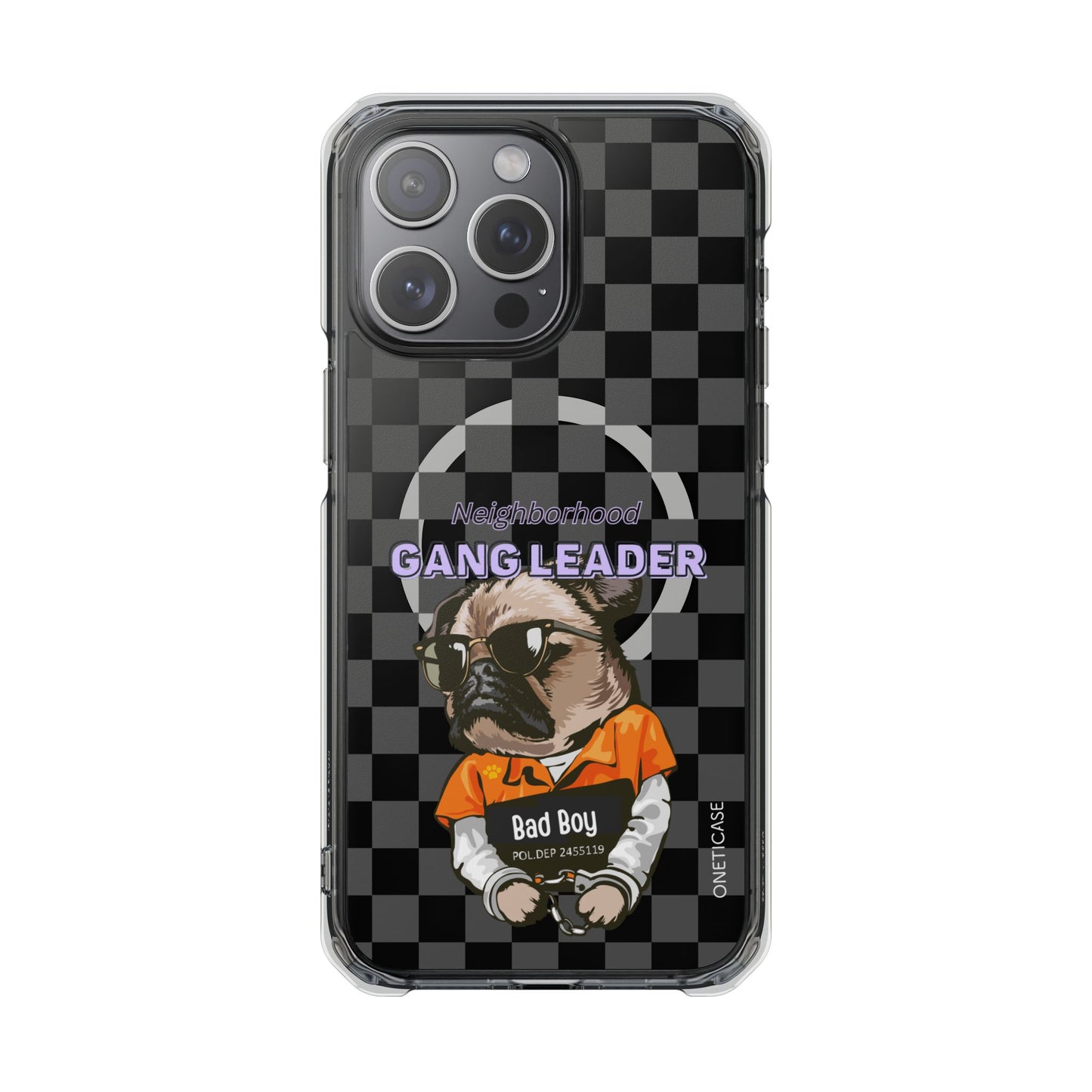 Pug Leader Magnetic Clear Case for iPhone Series