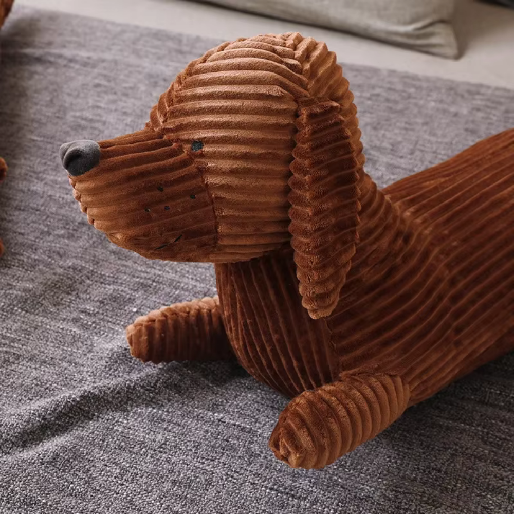 Cartoon Wiener Dog Plush Pillow