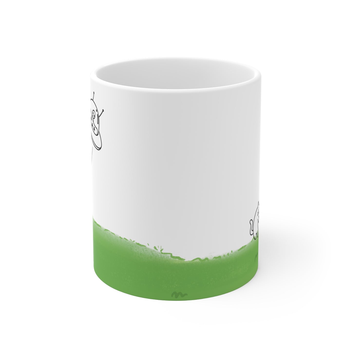 UFO Abducting Cat Mug