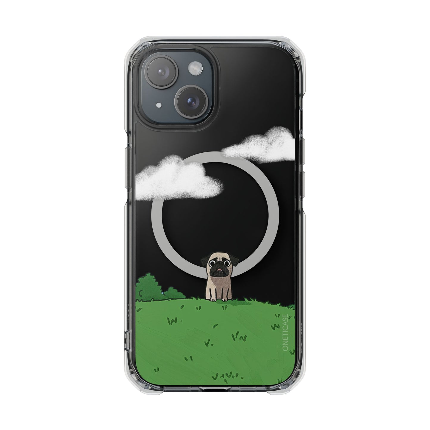 Pug in the Park Magnetic Clear Case for iPhone Series