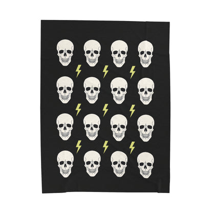 Gothic Skeleton Blanket Plush Throw