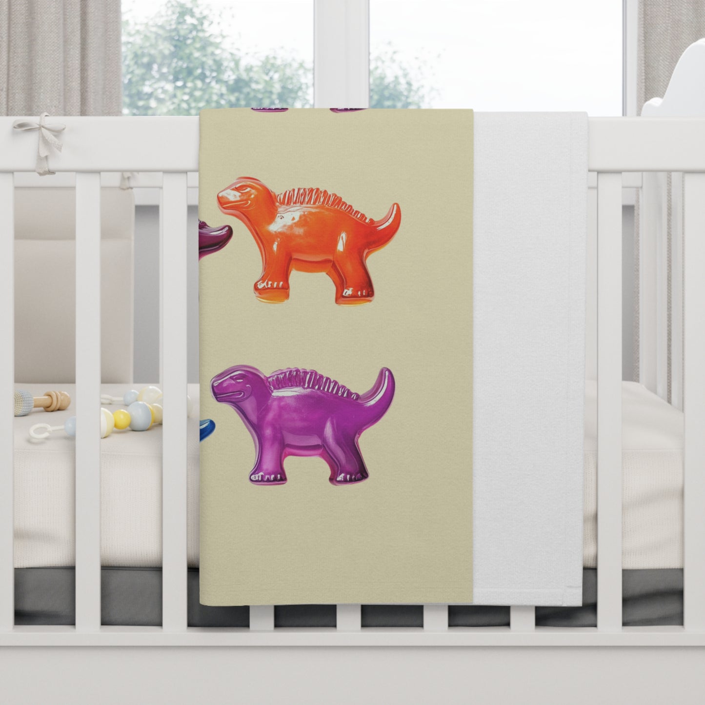 Gummy Dinosaur's Soft Fleece Baby Blanket