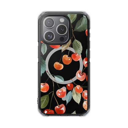 Cute Cherries Magnetic Clear Case for iPhone Series