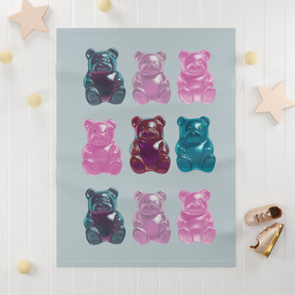 Gummy Bear Soft Fleece Baby Blanket