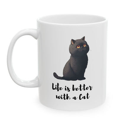 Life is Better with a Cat Mug