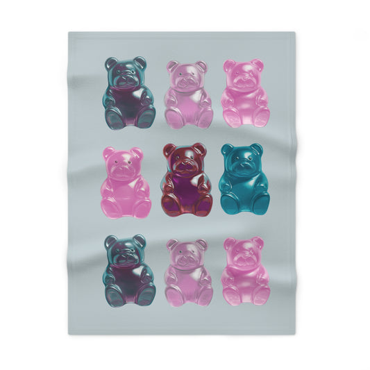 Gummy Bear Soft Fleece Baby Blanket