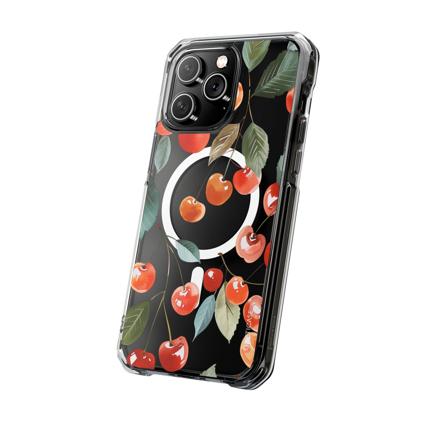 Cute Cherries Magnetic Clear Case for iPhone Series